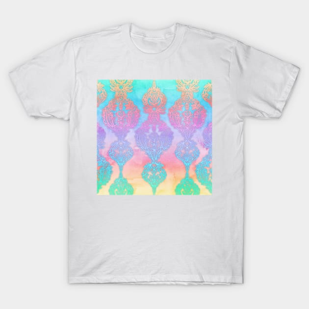 The Ups and Downs of Rainbow Doodles T-Shirt by micklyn